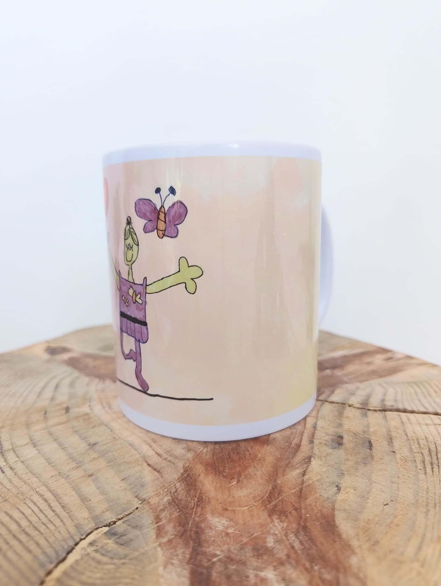 Taza de cerámica blanca personalizable – 325 ml