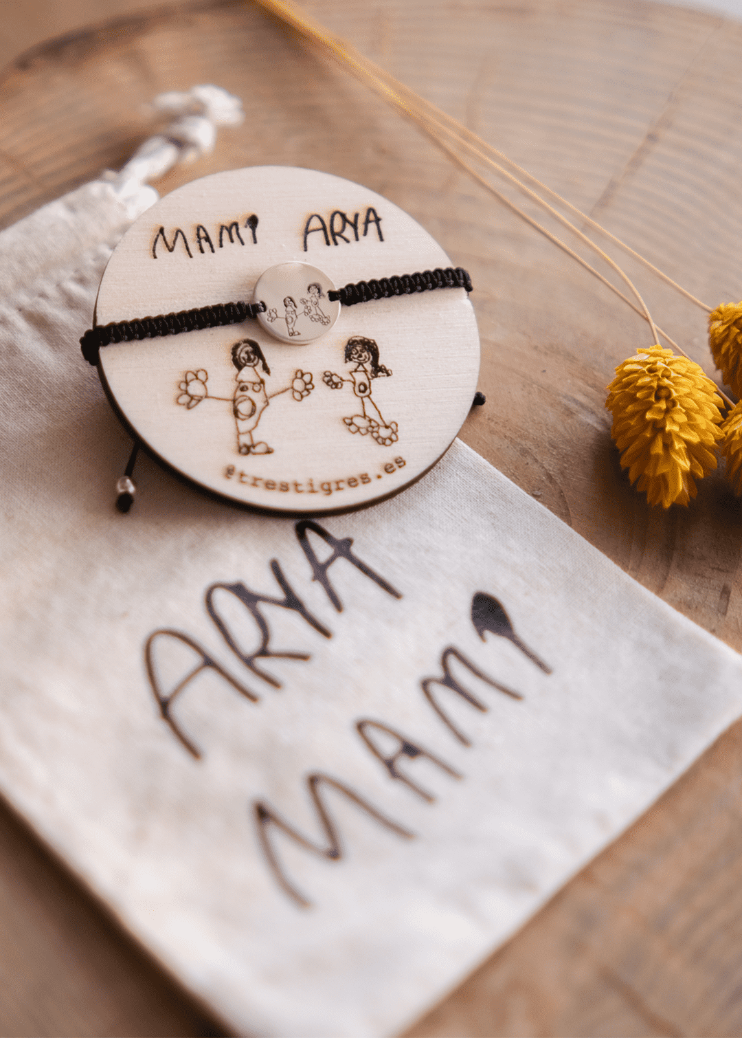 Pulsera Redonda con dibujo personalizada