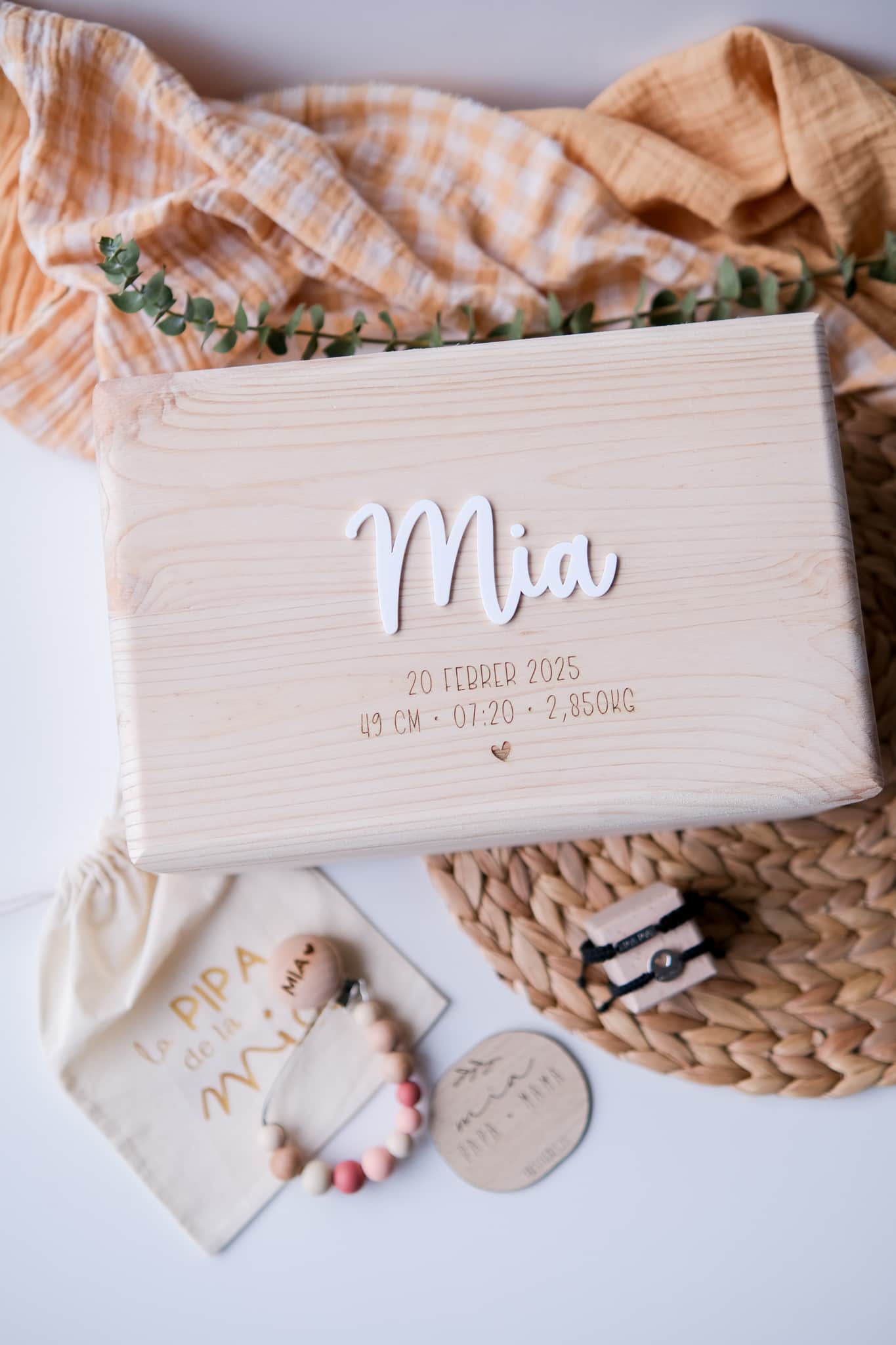 Caja madera personalizada de madera