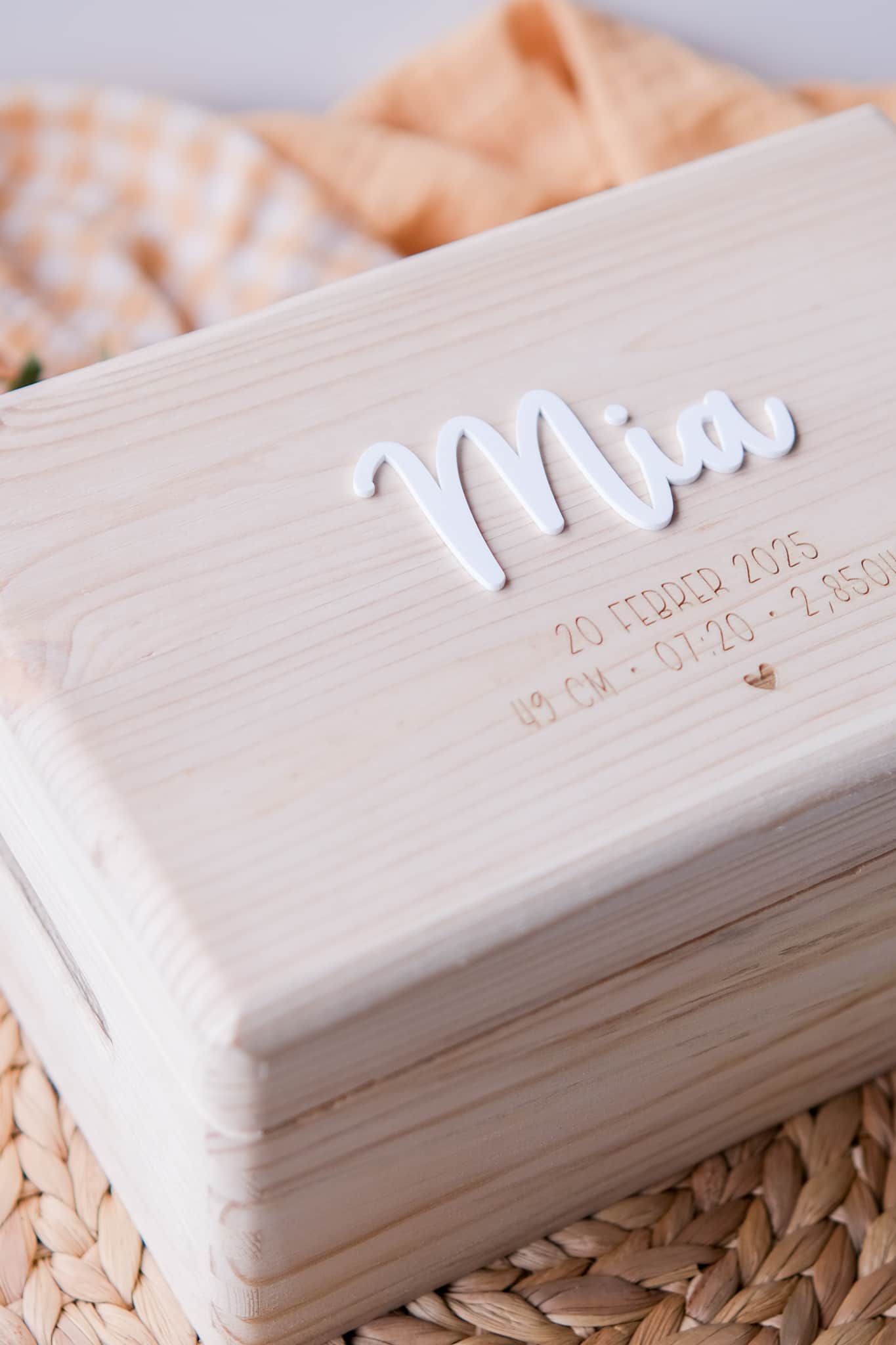 Caja madera personalizada de madera