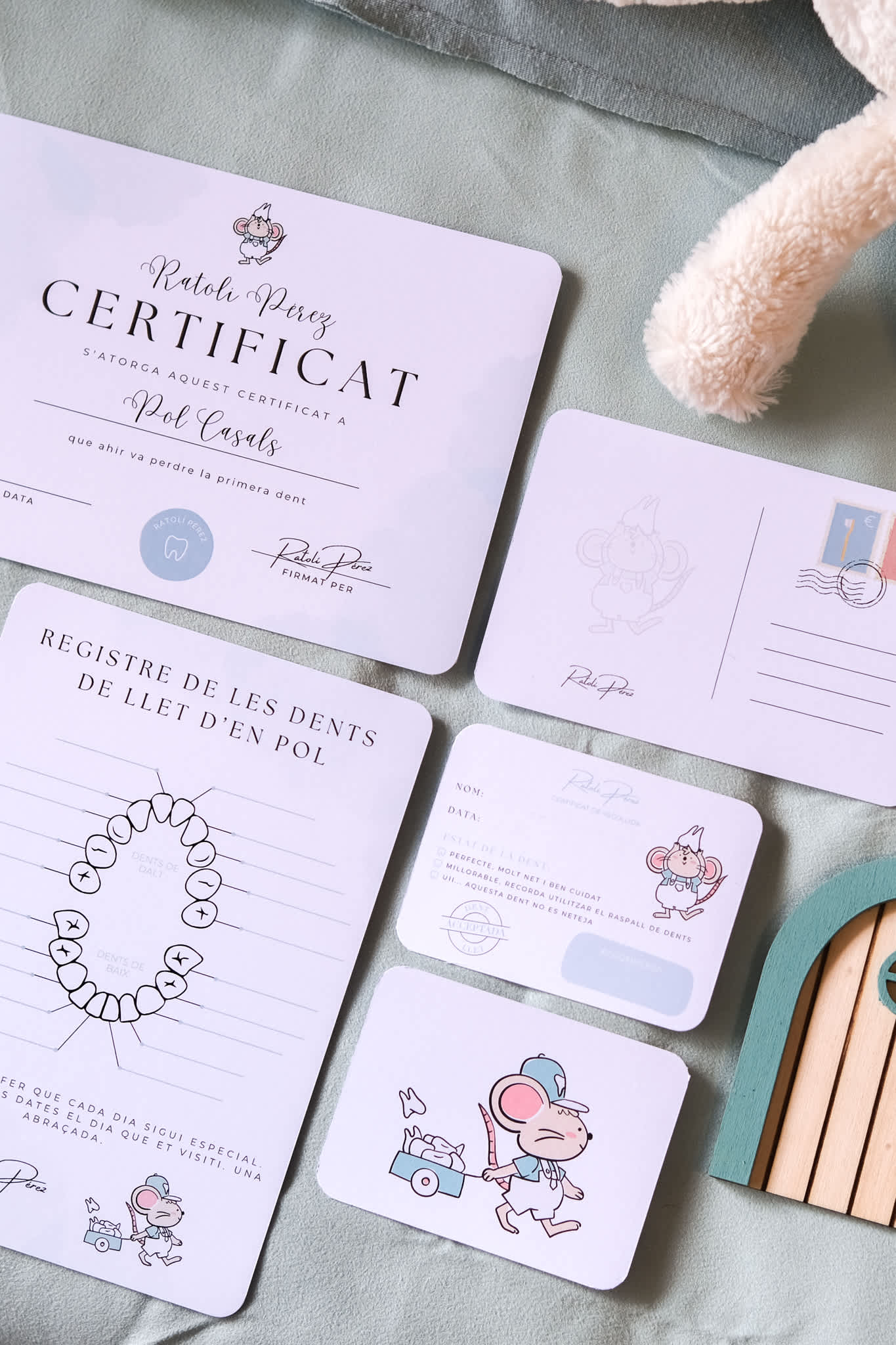 Certificado Hada de los dientes o Ratoncito Pérez