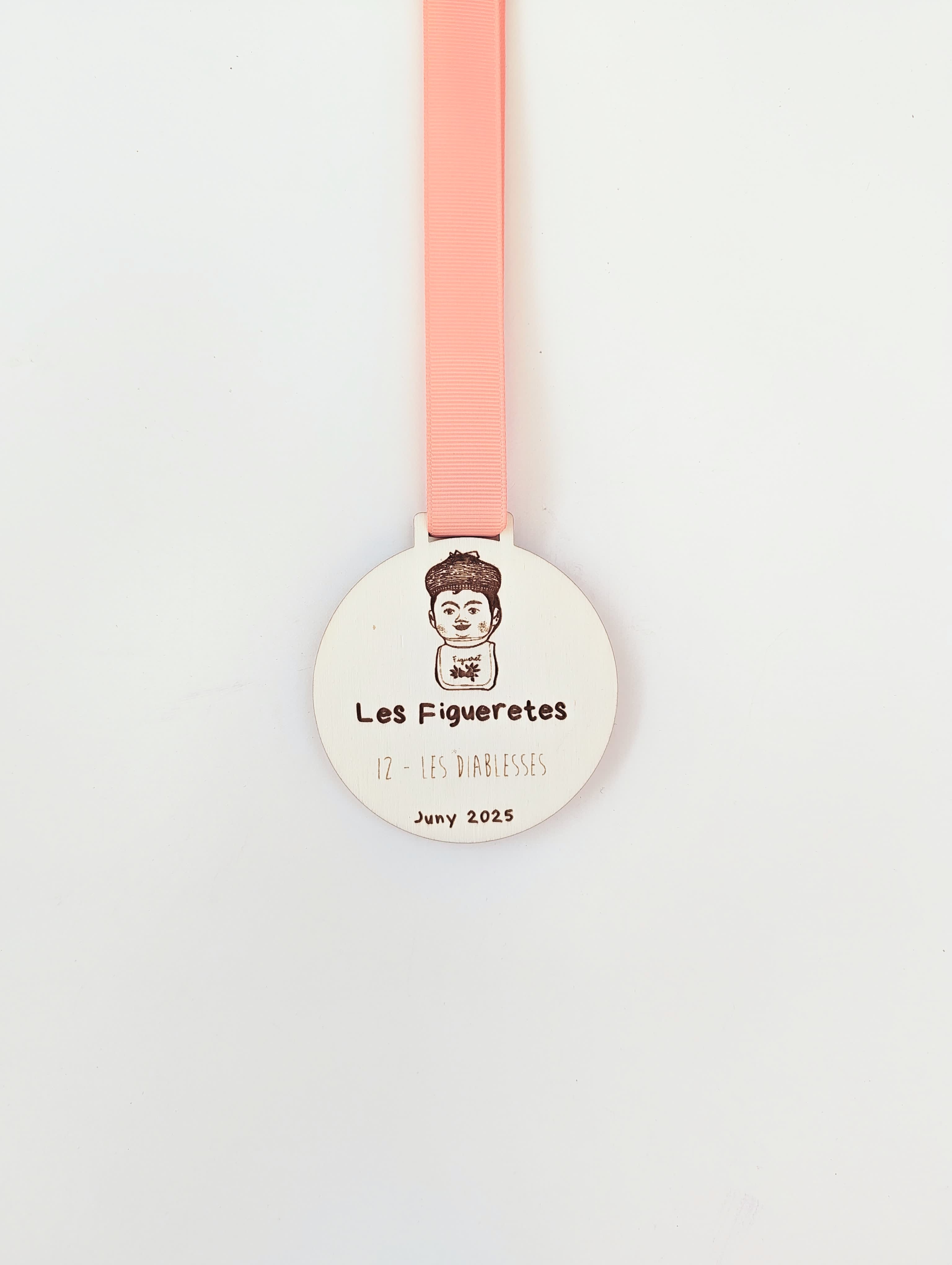 Medalla fins de curso personalizada doble cara