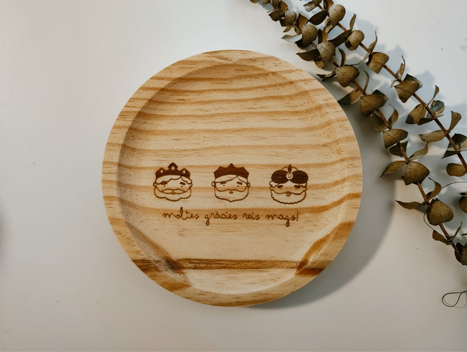 Plat de fusta Reis mags