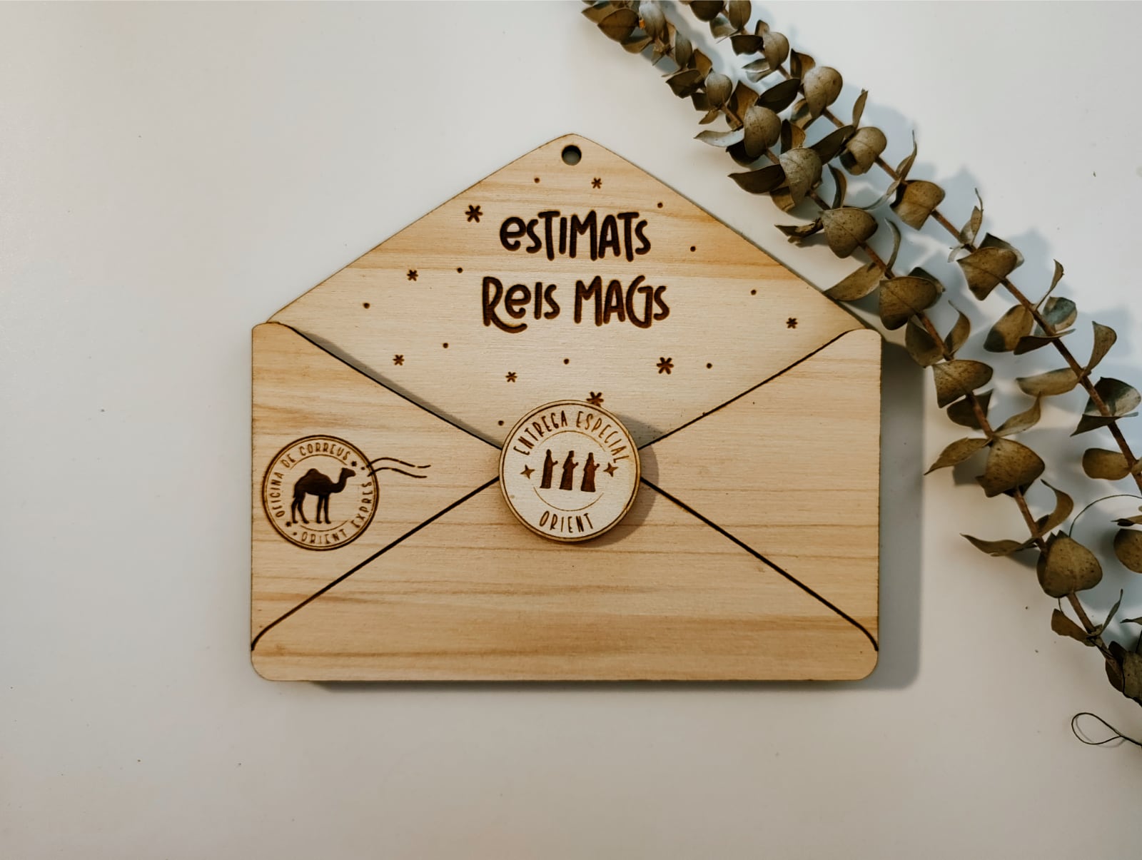 Sobre de fusta Reis Mags