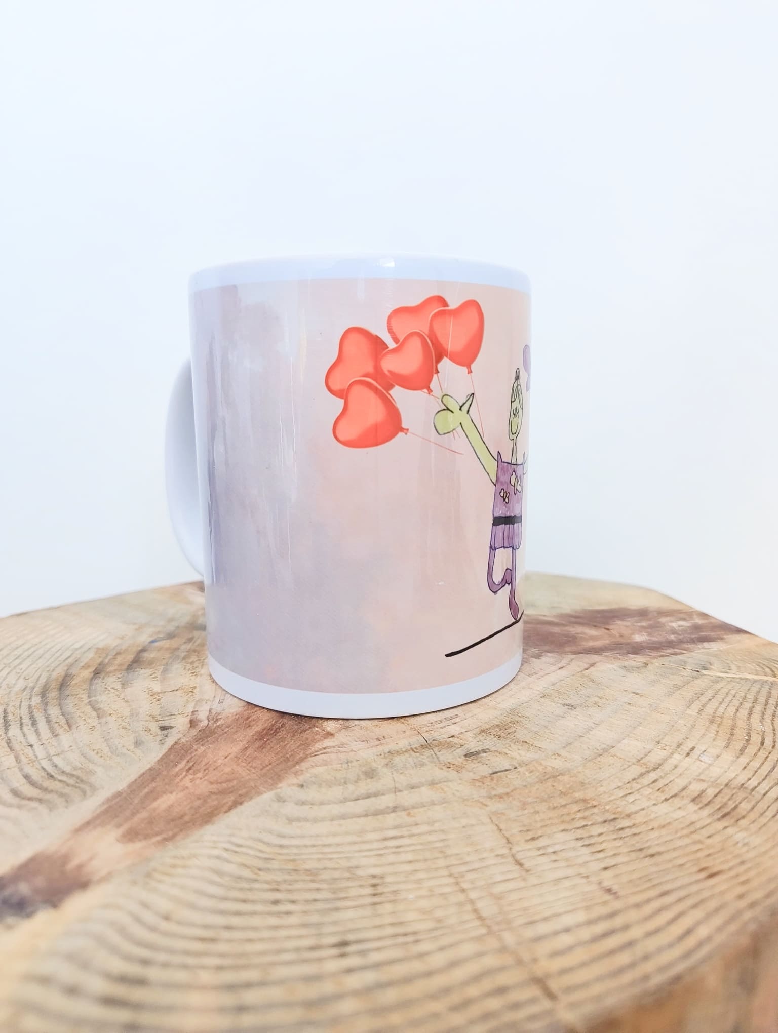 Taza de cerámica blanca personalizable – 325 ml